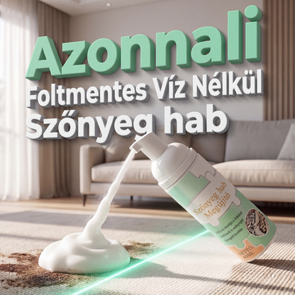 Vízmentes szőnyeghab folttisztító törülközővel