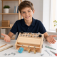 Montessori fa csavarhúzó-tábla játék kisgyerekeknek