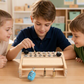 Montessori fa csavarhúzó-tábla játék kisgyerekeknek