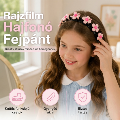 👧1+1 ingyen🎀Aranyos fonott hajcsat gyerekeknek