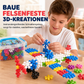 ❄️3D hópelyhek építőelemek gyerekeknek – kreatív építés és elemek összerakása🧩