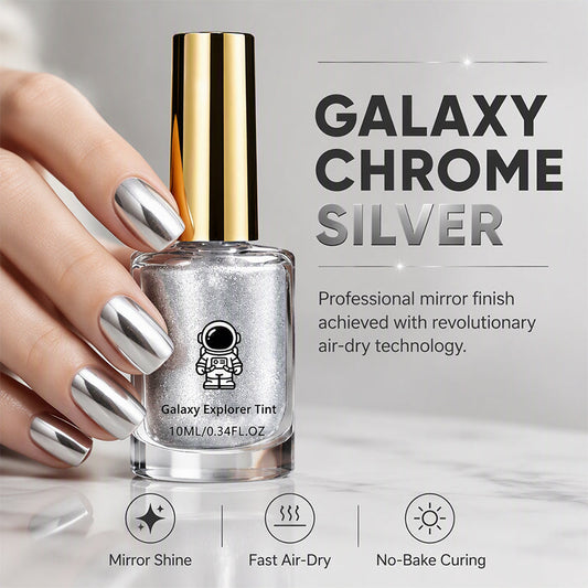 💅 1+1 ingyenes! ✨ Sütés nélküli Galaxy Chrome körömlakk – levegőn szárad, fényes, szalonminőségű eredmény ✨