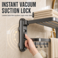 No Drill Double Folding Bathroom Towel Rack Wall Mounted Bath Towel Holder Shelf Organizer with Hooks