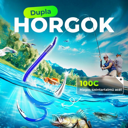 🔥Új, Népszerű Termék❤️‍🔥 Klasszikus Éles Kettes Horgok