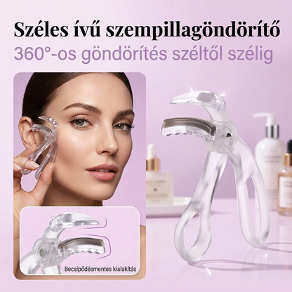 Keret nélküli széles szögű szempillahajlító