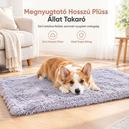 Puha plüss, kétrétegű kisállat takaró kutyáknak és macskáknak